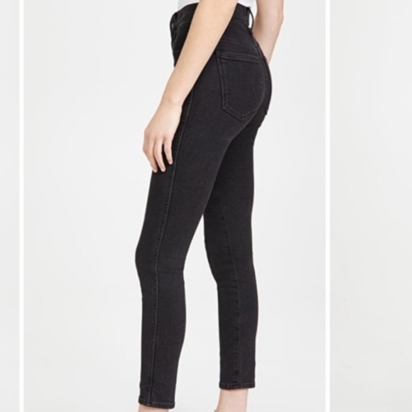 Madewell 10" High-Rise Skinny Jeans in Black 26T - Picture 2 of 8